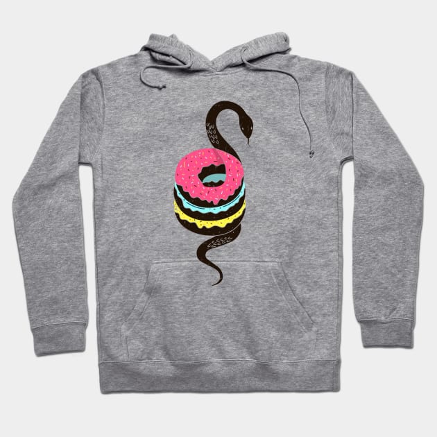 Snake Donut Hoodie by diardo